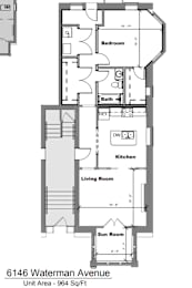  Floor Plan 1 Bedroom