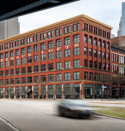 A red brick building with the words "Sloft's" on the front.