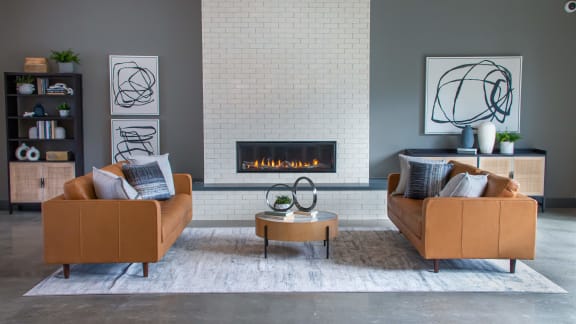 haven apartment fireplace lounge area