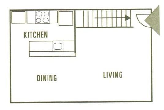 Two Bedroom Floorplan - Floor #2