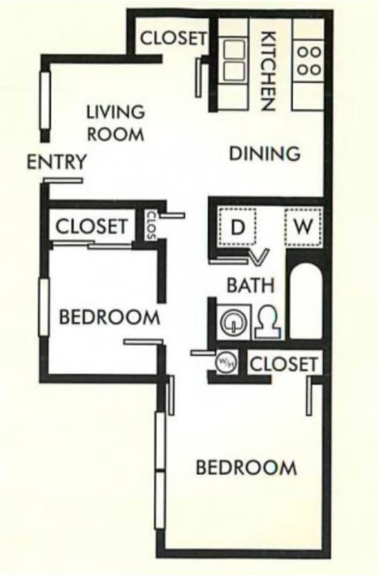 Two Bedroom apartment home