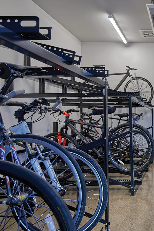 bicycle stand at 520 Lofts, Allentown, PA 18101