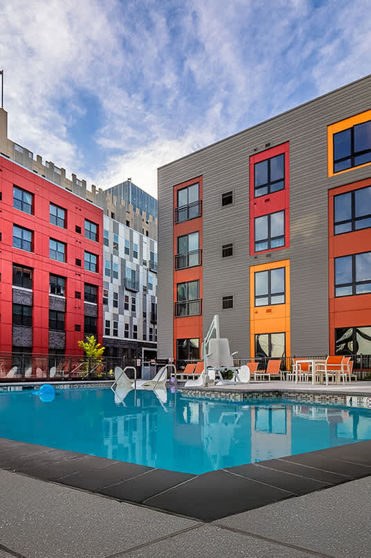 Pool View at Center Square Lofts East, Allentown