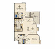 2 Bed 2 Bath Floor Plan with 1,196 Sq. Ft.  at Reserve by the Lake, Houston, TX, 77084