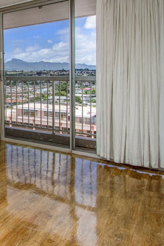 Floor to Ceiling Windows at Waikele Towers in Waipahu, Hawaii