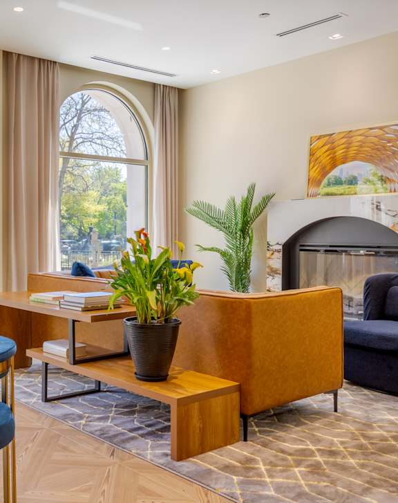 Fireplace Lounge at The Nest at Lincoln Park West, Illinois