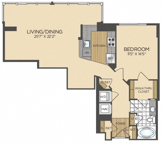one bedroom apartment in washington DC