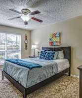 Village Park Apartments in Encinitas, CA has bright and spacious living rooms!
