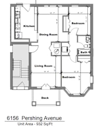  Floor Plan 6156 Pershing Small