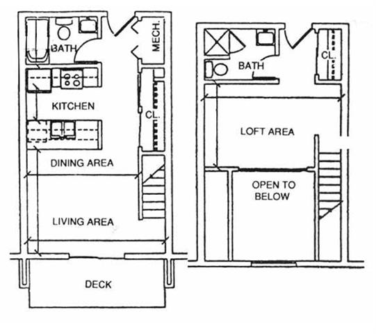 Juneau one bedroom one bathroom apartment at Capitol View Apartments