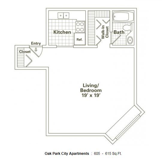 Studio at Oak Park City, Oak Park, 60301