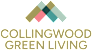 Collingwood Green Senior logo with a black background.