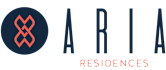 A logo with the word "ARIA" and the words "RESIDENCES" below it.