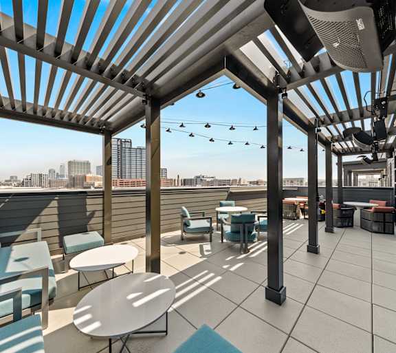 Rooftop at Hawkins Press Apartments, Charlotte