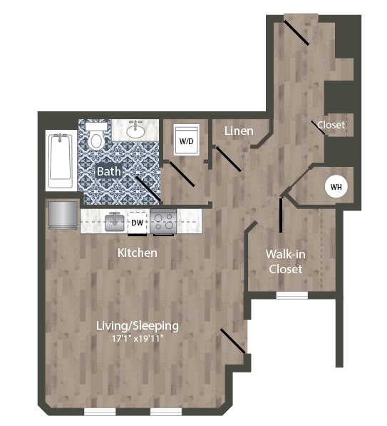 S8A Floor Plan at Park Kennedy, Washington, Washington