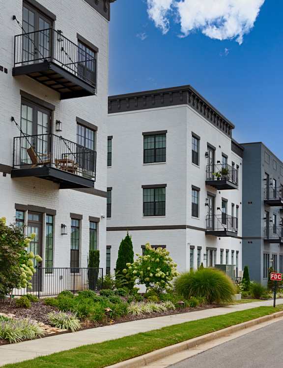 Exterior Landscape at The Lofts at Town Madison, Madison, Alabama