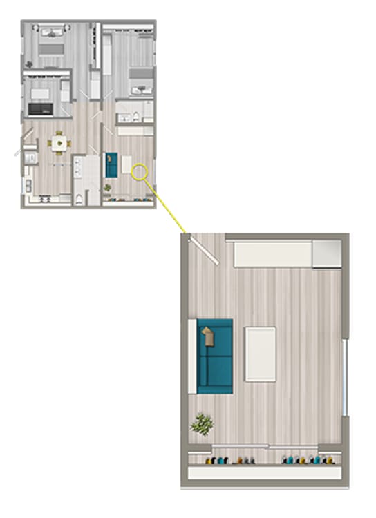 Floor Plan  11665---Coliving-Studio-Suite-A