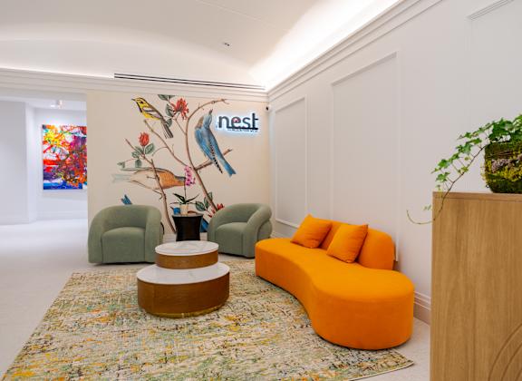 Lobby Area at The Nest at Lincoln Park West, Chicago Illinois