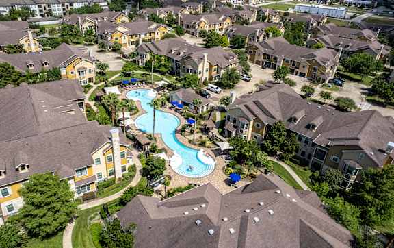 Overhead Property View at Avenues at Tuscan Lakes, League City