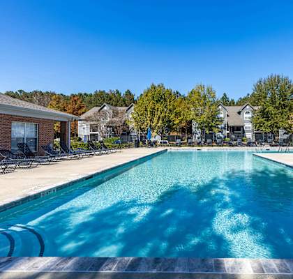 take a dip in the resort style pool at villas at houston levee west apartments