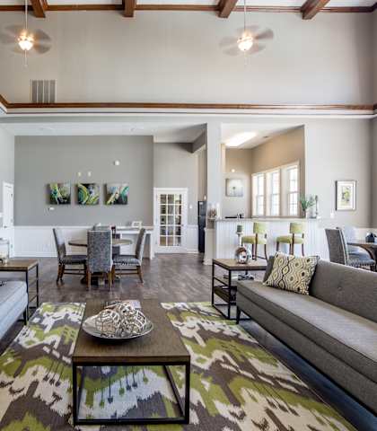Resident lobby at The Reserve at Williams Glen, Zionsville, Indiana