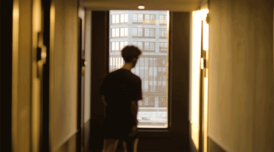 Person opening Door1 at Scout Living, powered by Placemakr, Atlanta, GA