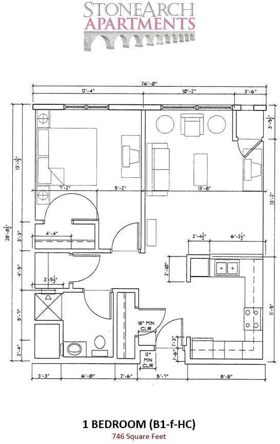Stone Arch I Floorplan, Minneapolis, Minnesota