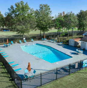 our apartments have a large pool for residents to enjoy