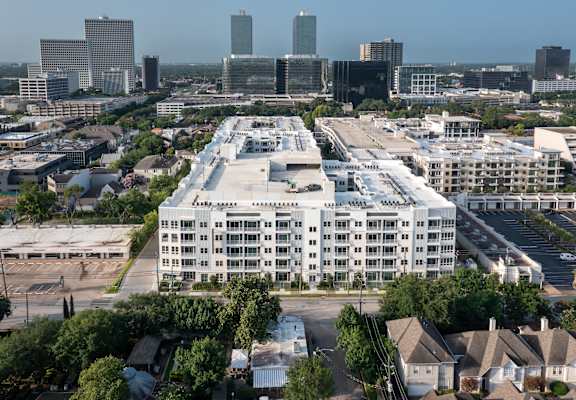 Property Exterior Aerial VIew at The Flats at West Alabama, 77027