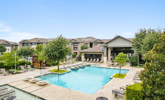 Breathtaking swimming pool view at Ovation at Lewisville Apartment Homes, Lewisville, 75067