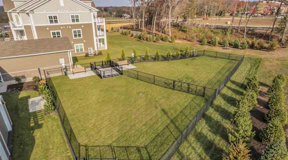Fenced Dog Park at Glen Oaks Luxury Apartments in Wall, NJ