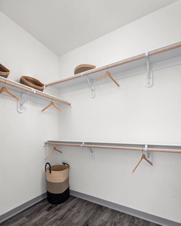 walk in closet at Upland Flats, Colorado, 80922