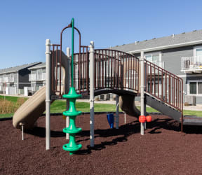 our apartments have a playground with a slide