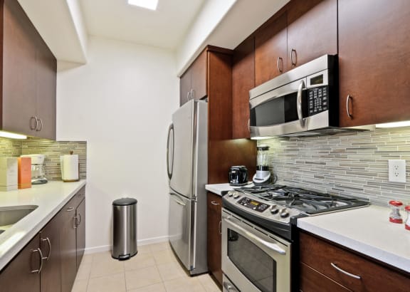 Kitchen at The Adler Apartments, Los Angeles, CA, 90025