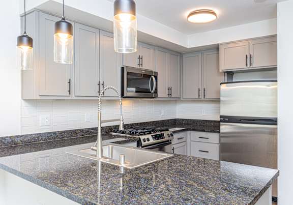 Kitchen Area at 128 on State in Washington 98033