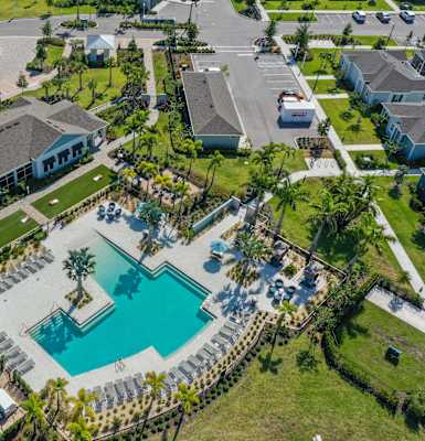 a birds eye view of the resort at longboat key club