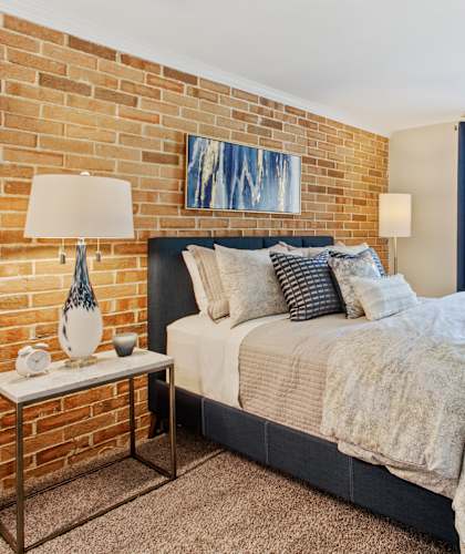 Cozy Bedroom at fifty9 Grove Apartments, Naperville, IL