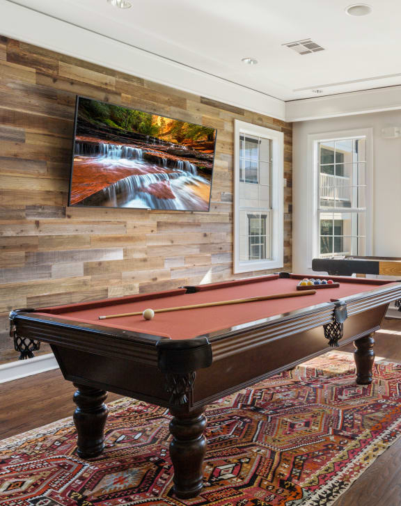 Billiards Table In Clubhouse at Archer Stone Canyon, Texas