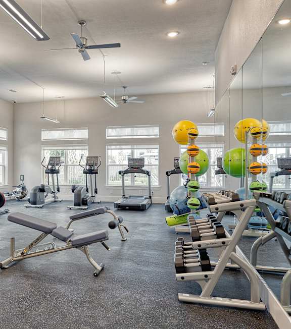 Fitness Center at La Cima Affordable Apartments in Austin, TX
