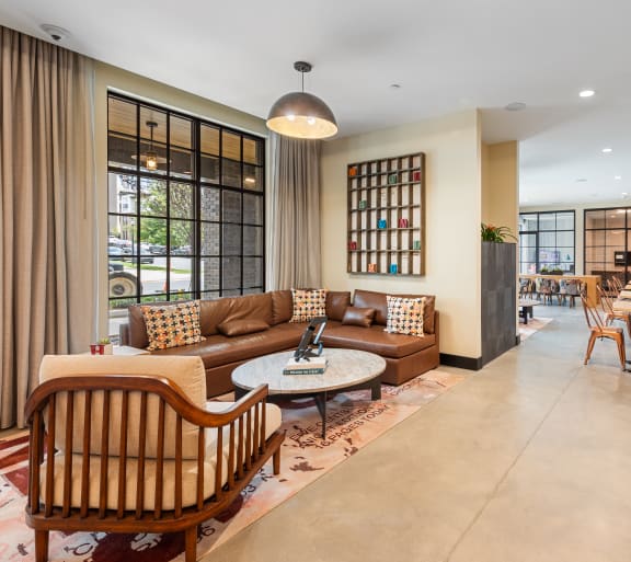 a beautiful sitting area at Hawkins Press, Charlotte