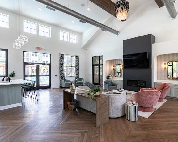 Resident clubhouse at Waterleaf at Salt Creek rental apartments in Savannah, GA.