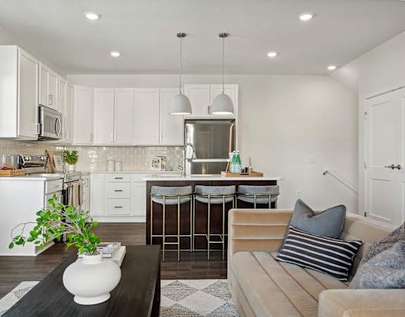 The Espen-Townhome Kitchen and Living Room