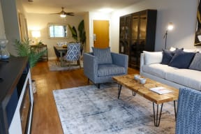 living room and open floor plan