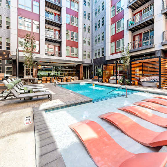 Resort-Style Pool at South and Hollis, Charlotte, NC, 28209