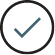 A blue checkmark is inside a circle.