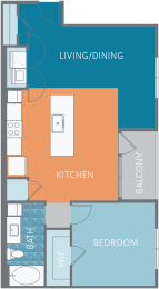 A3-EU Floor Plan at Watermark on Twenty Mile, Colorado, 80134