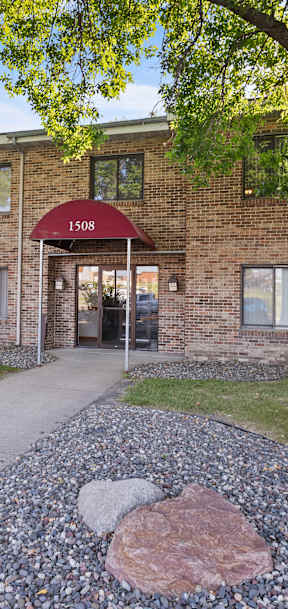 our apartments offer a walkway to the entrance of our building