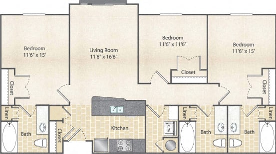 Lincoln floor plan.