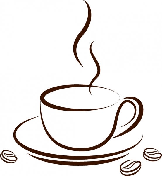 a cup of coffee with coffee beans