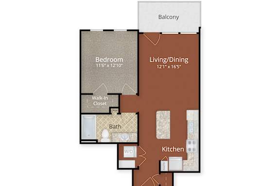 a floor plan of a house with a brown siding